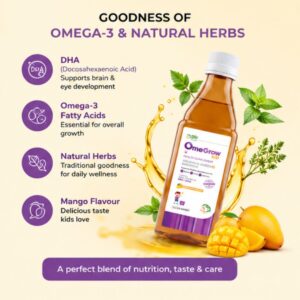 OmeGrow Kid Omega-3 with DHA EPA and natural herbs